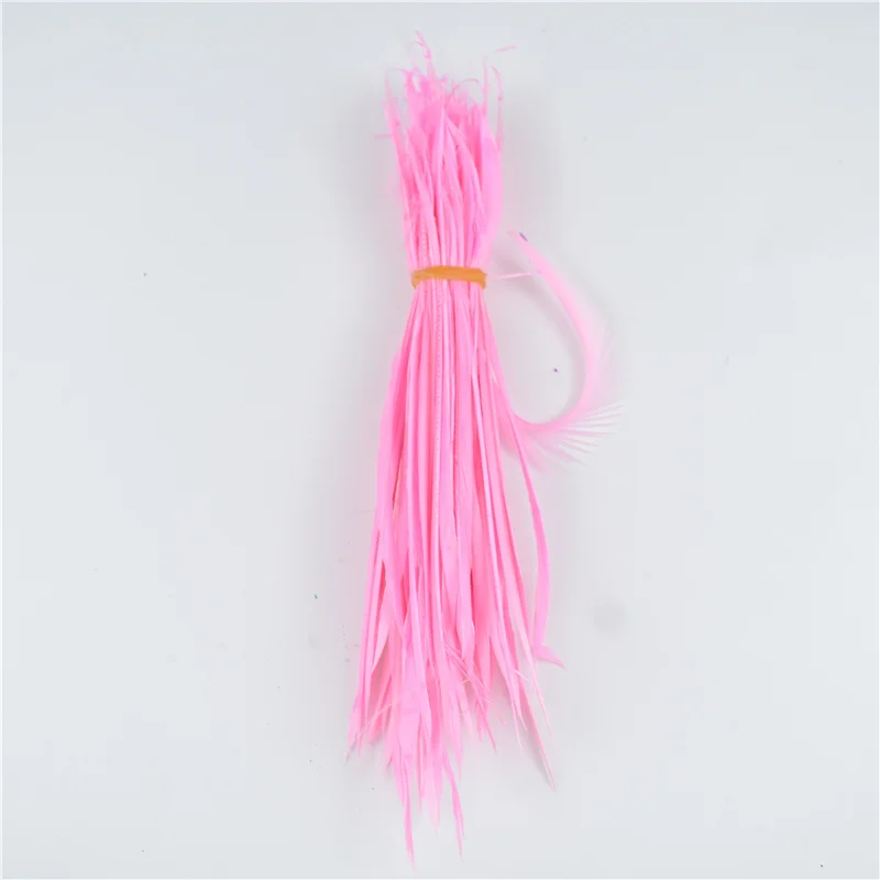 Pink Натуральные окрашенные гусиные перья для рукоделия 5-7 дюймов/13-18 см DIY Plume украшения перья для изготовления ювелирных изделий Перья DIY Декор - Цвет: Pink