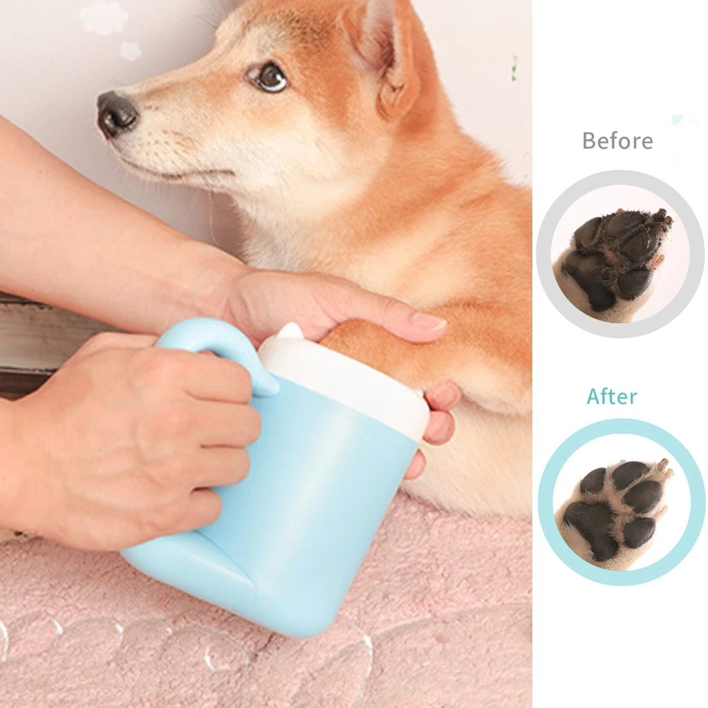 

Cup Pet Feet Cleaning Soft Paw Foot Brush Dirty Feet Washing Pet Dog Paw Cleaner Cup Cat Dog Foot Cleaner Pet Cleaning Supplies