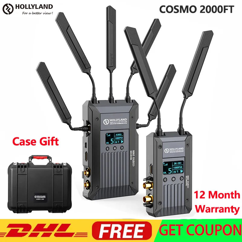 HOLLYLAND COSMO 2000FT Беспроводная HD система передачи видео Трансмиттер и приемник 3G SDI HDMI