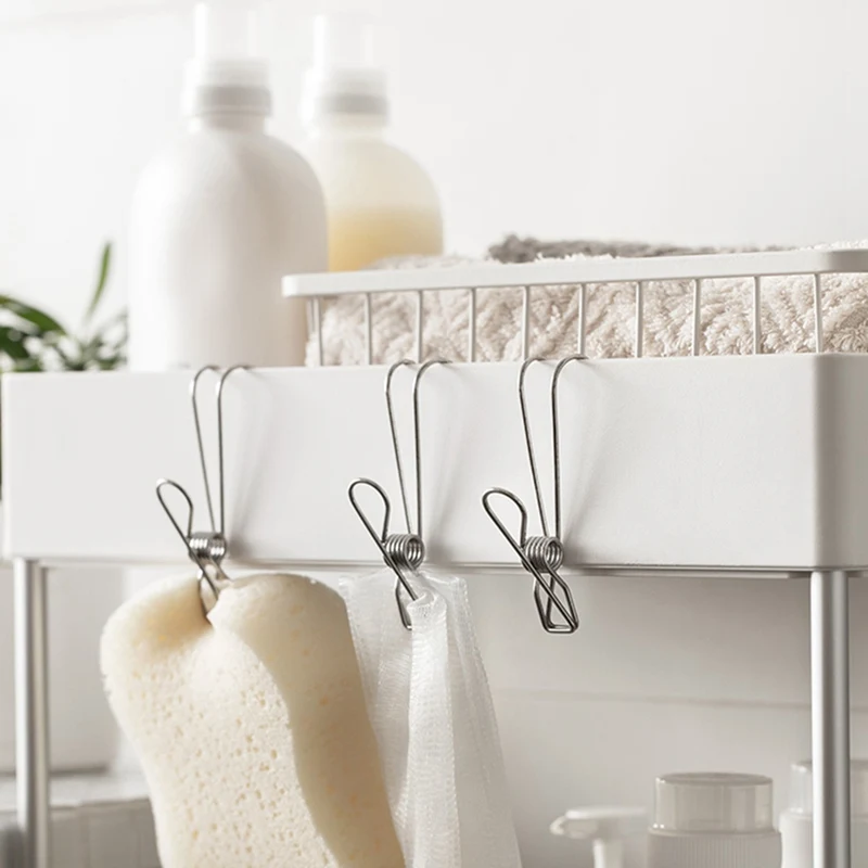 

5pcs/pack Multipurpose Stainless Steel Clips Clothes Pins Pegs Holders Clothing Clamps Sealing Clip Household Clothespin Clamps