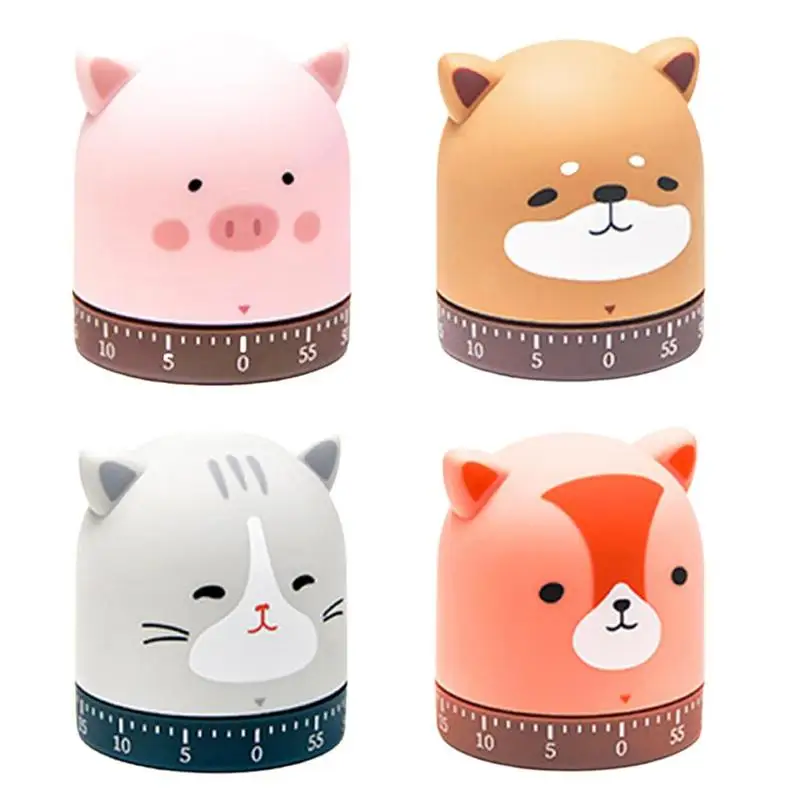 

Kitchen Timer Reminder Alarm for Cooking Tools Timer Accessories 60 Minutes Animal Cartoon Cooking Time Manager Stopwatch