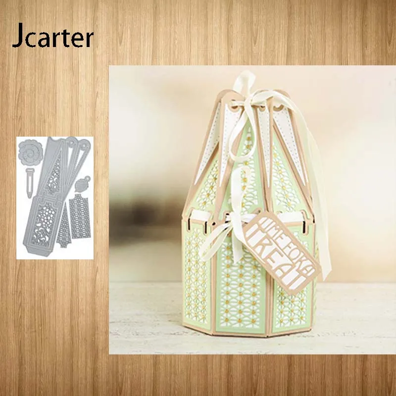 Новые металлические Вырубные штампы Подарочная коробка трафарет сделай сам с