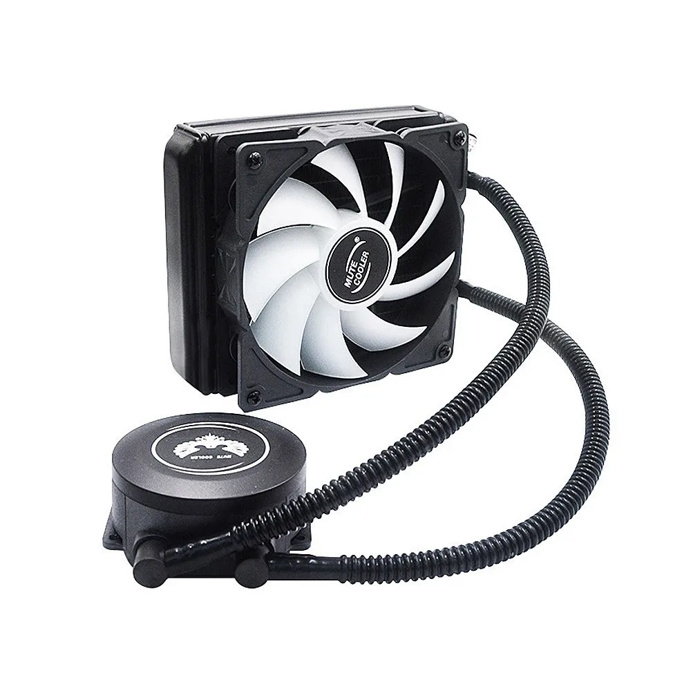 

4-контактный 120 RGB AIO ЦП жидкий кулер PWM вентилятор с алюминиевыми плавниками RGB Медная головка насоса гидравлический подшипник 120