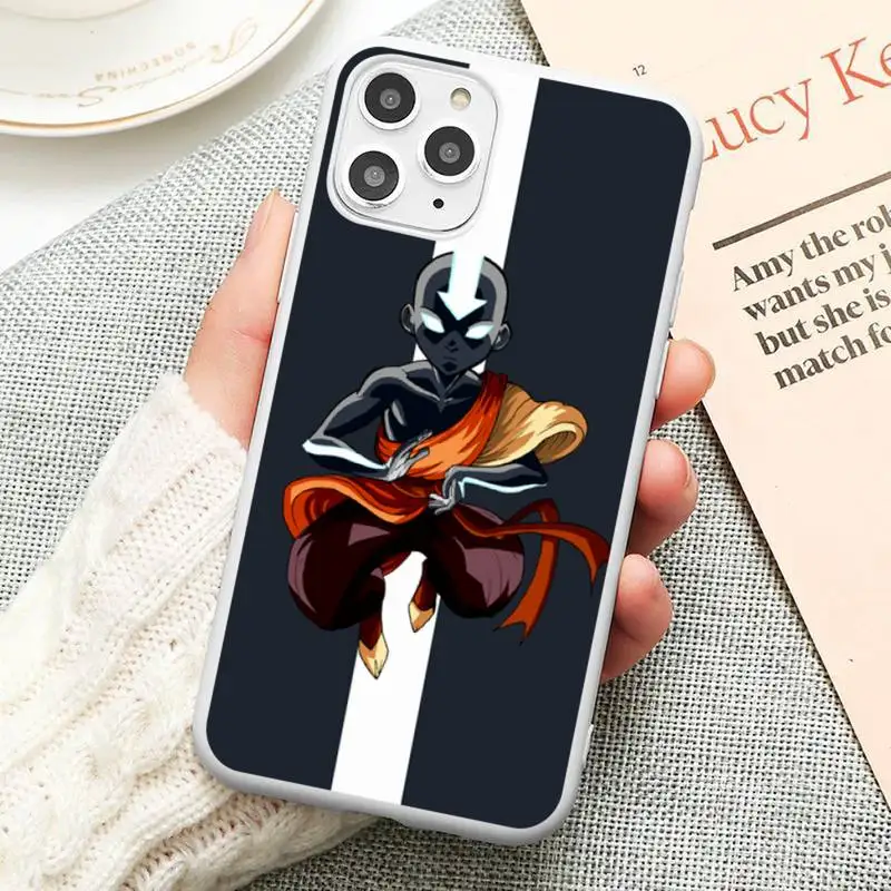 

avatar anime Phone Case Candy Color White for iPhone12 11 pro XS MAX 8 7 Plus X SE 2020 XR