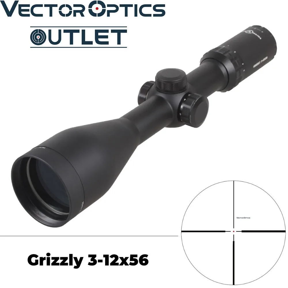 Векторная оптика Grizzly 3-12x56 прицел для охотничьего центра точечная подсветка с