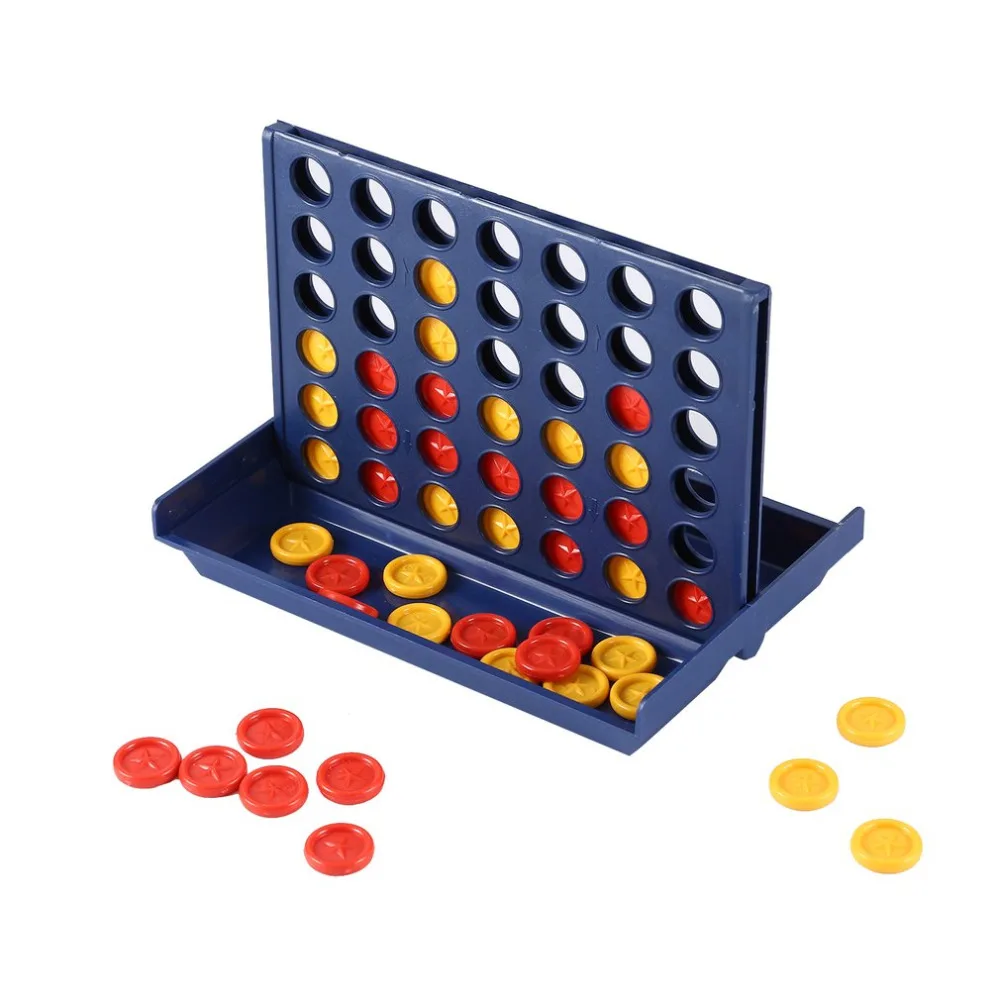 Развивающие игрушечные шахматы Ren Toys-Bingo игра четыре шахматная игра настольная Вертикальная синяя вертикальная соединяющая доска шашки