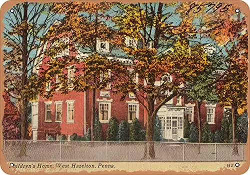 

Металлический знак-Пенсильвания-открытка-детский дом, Вест хеортон, Пенна. -Винтажный ржавый Настенный декор для кафе, пива, бара D