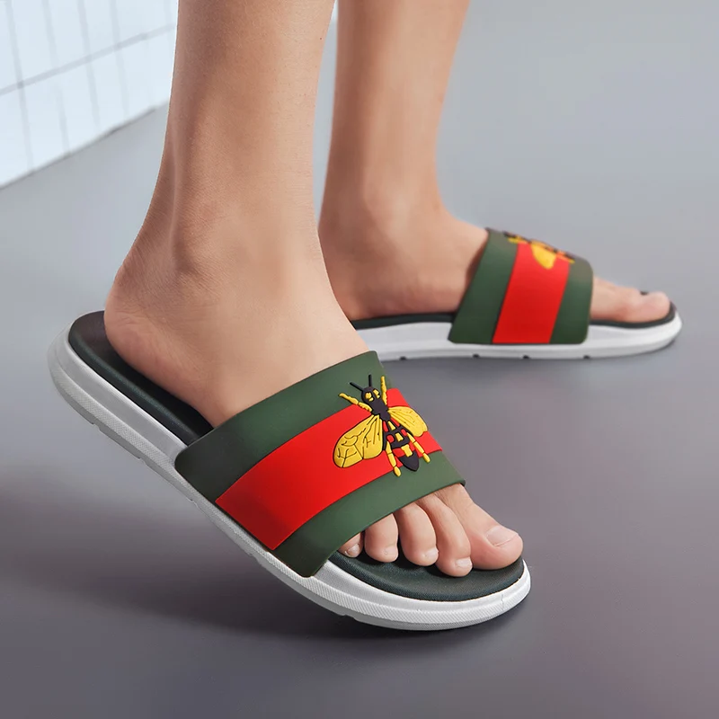 

Men Slippers Summer Men Sandals Slides Men Shoes Sleepers for Home Fashion Female Water Outdoor Flat Man Sandals Beach Shoe 2021