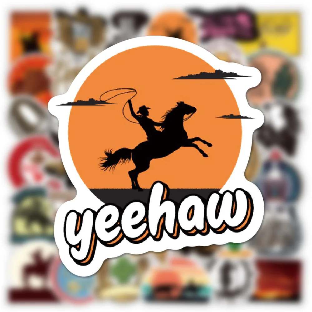 103050 pcs new western cowboy doodle stickers diy phone fridge laptop moto luggage skateboard helmet sticker decal kids toy free global shipping