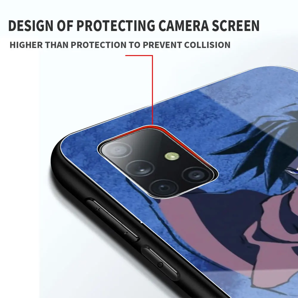 

Demon Slayer Cute Japan Phone Case for Samsung Galaxy A51 A71 A50 A70 A21s A31 A10 A41 A20e A30 A11 A40 Tempered Glass Cover