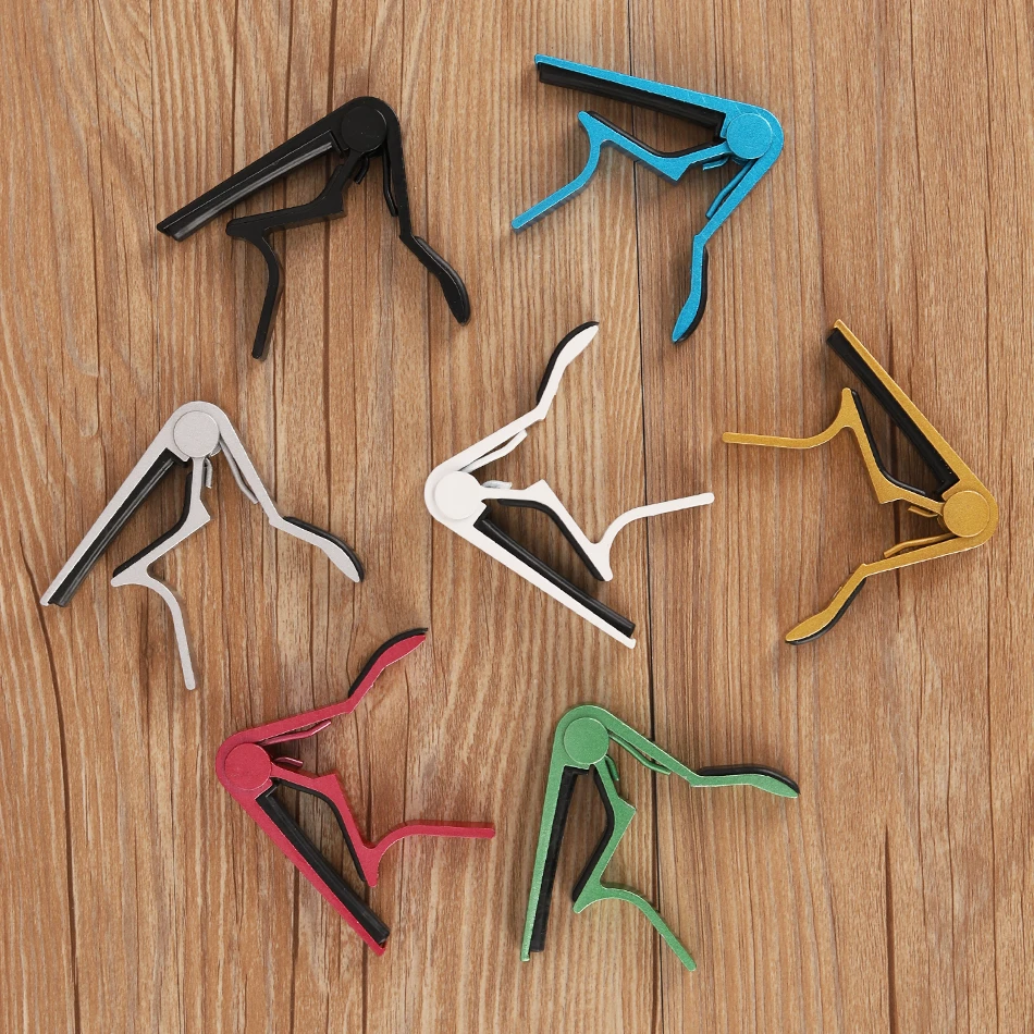 heißer hohe qualität neue aluminium legierung quick change clamp key clip akustische klassische elektrische gitarre capo für ton einste