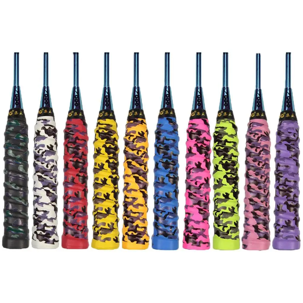 

Camouflage Print Anti-slip Badminton Grip Tennis Overgrip padel Over Grip Sweat Band For Fishing Rod Winding For Racket Squash