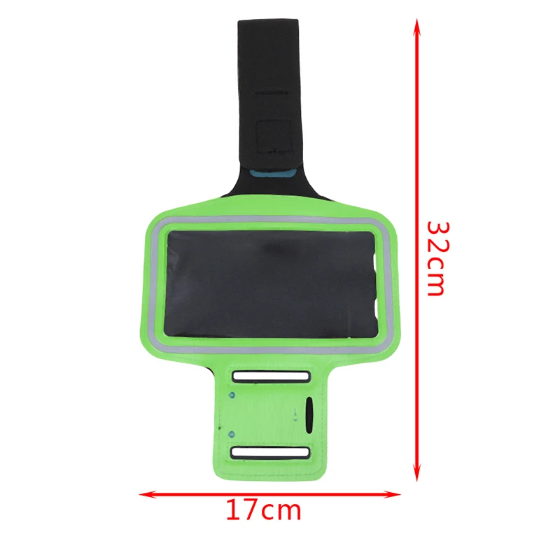 

17cm*32cm Phone Cases Arm Bag with headphone jack key hole Sport Arm Band Belt Cover Universal Waterproof Running Arm Band Bag