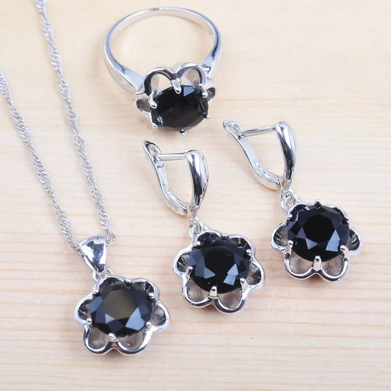 Женский комплект ювелирных изделий серебристого цвета Свадебные украшения с