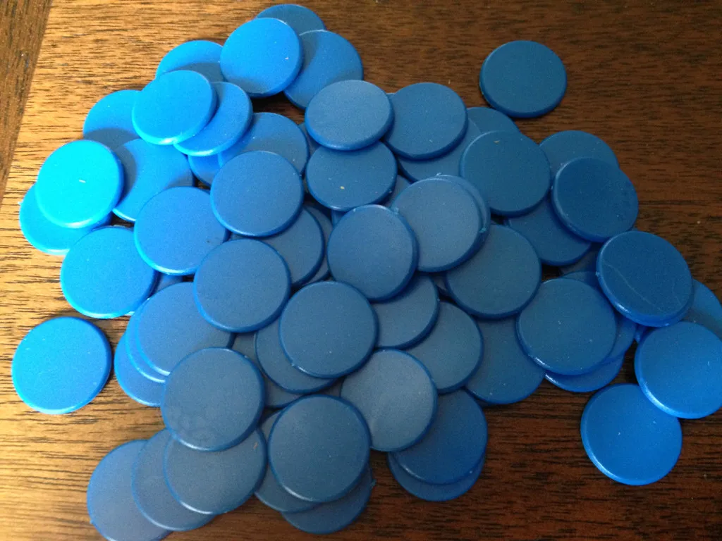 

200 Pcs. Transparent Bingo Chips Marker For Bingo Game Cards