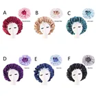 Популярная двухслойная атласная ночная Кепка с регулируемым размером и регулируемой пряжкой головной убор эластичная