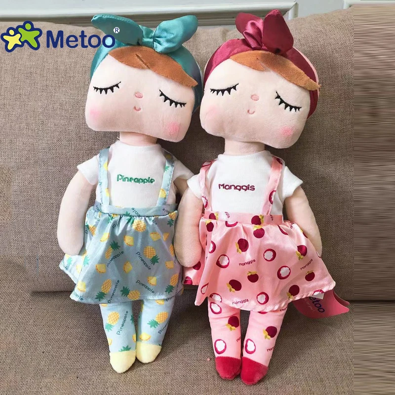 Metoo Fruit Dressing Dolls Plush&ampStuffed Sweet Rabbit Cute Animals For Kids Toys Angela Doll Girls Birthday Christmas Gift | Игрушки и