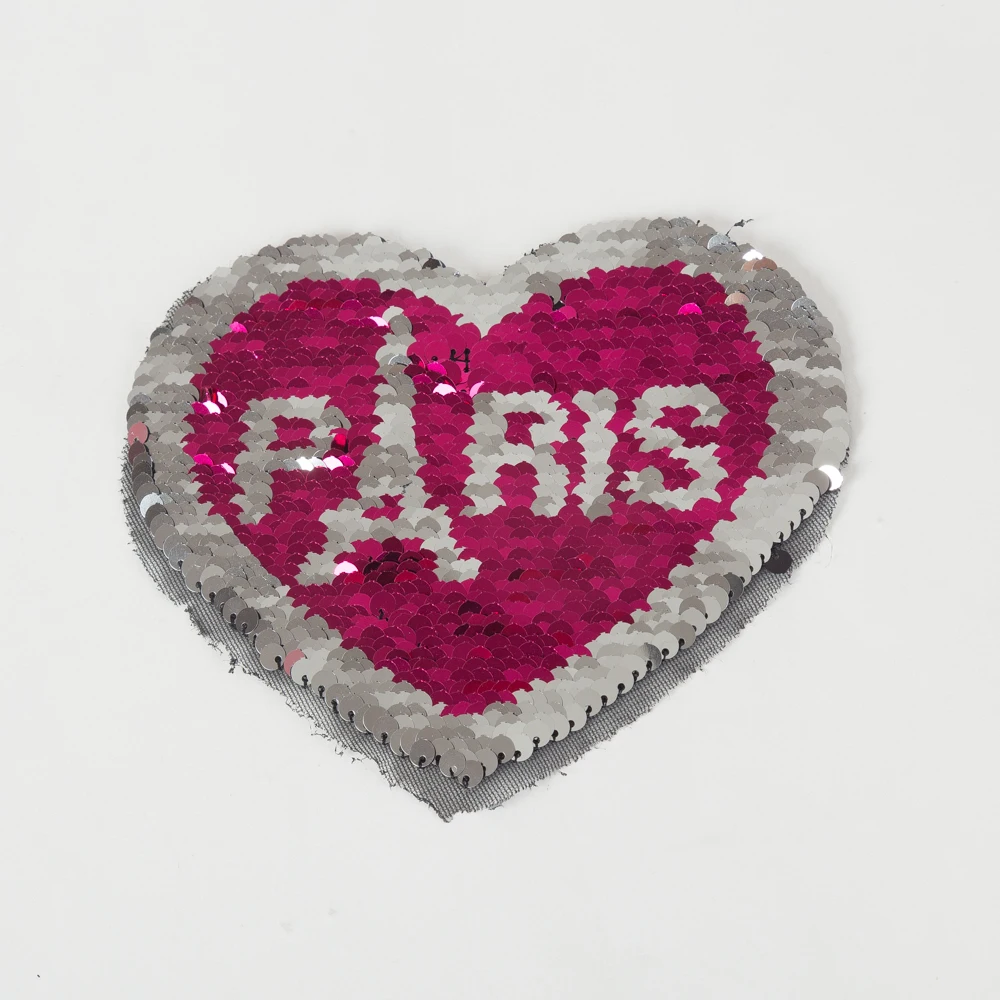 Нашивки XC маленького размера с двусторонними блестками для одежды Пришивные