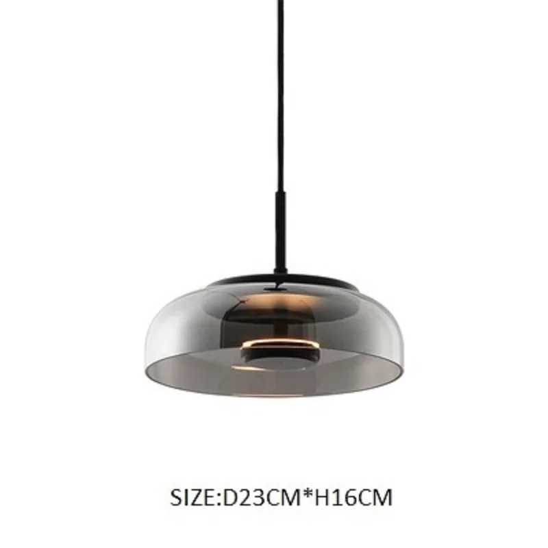 LukLoy Single Head Modern Creative Pendant Light Glass Hanging Lamp Simple Restaurant Ball Bedroom Art Decoration | Освещение