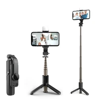 samtian wireless bluetooth selfie stick foldable selfie tripod scalable monopods with fill light all smartphone photo shoot