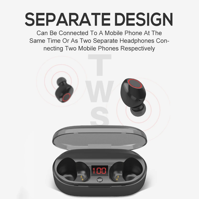 Jellico Led дисплей TWS Bluetooth наушники V5.0 шумоподавление IPX4 мини Беспроводные