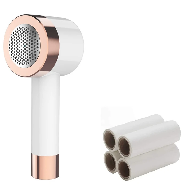 

Electric Sweater Defuzzer with 4 Replaceable Lint Roller,Remove Fuzz/Pilling,from Clothes,Curtain,Couch Blanket