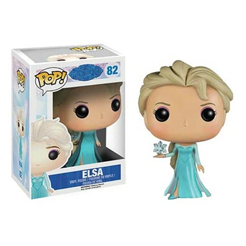 82 with box Funko Поп принцесса Белоснежка Эльза Белл Алиса Золушка фигурки 10 см ПВХ Модель Коллекция подарок игрушки для девочек на день рождения - Цвет: 82 with box
