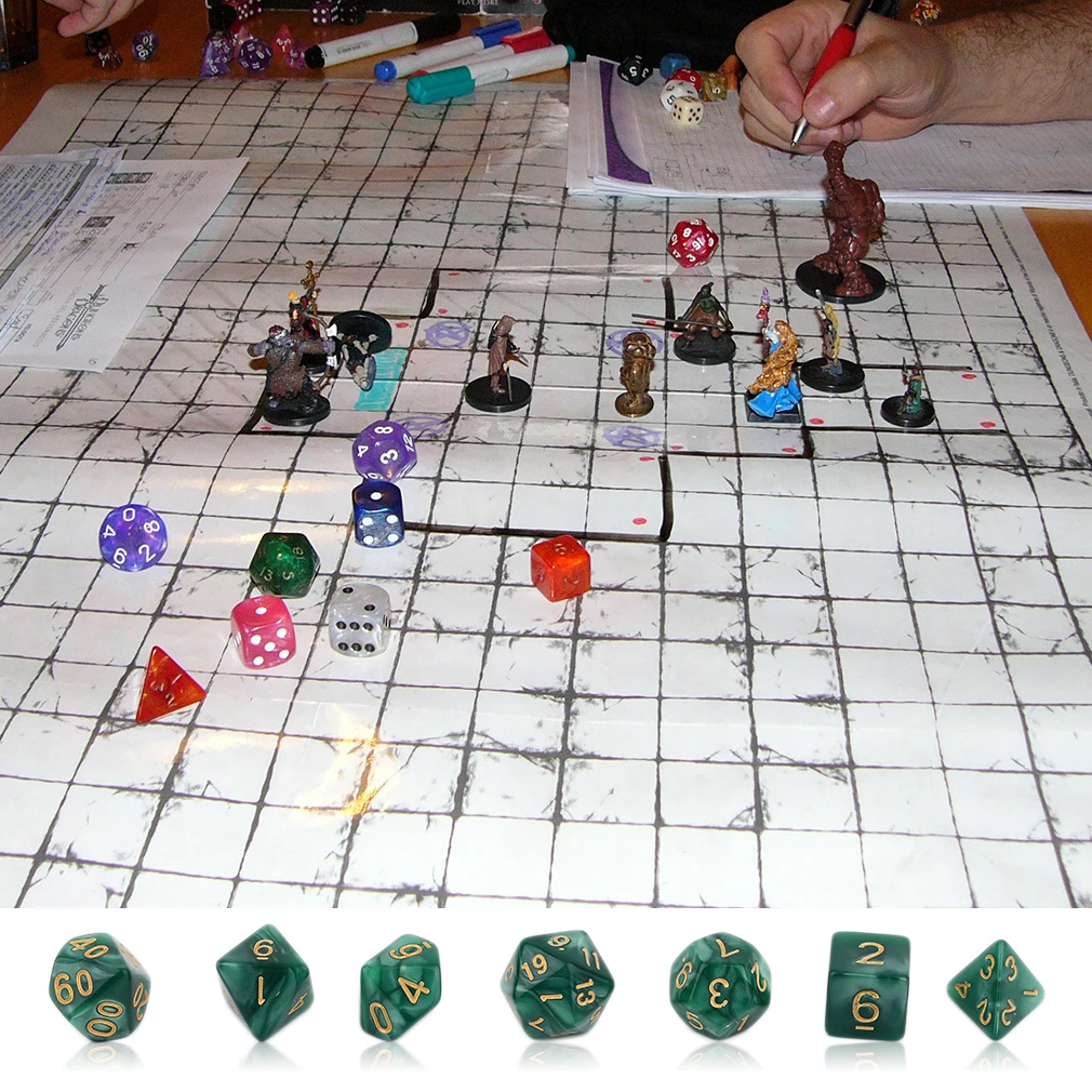 Яркий цвет 7 шт набор креативных многогранных жемчужных драгоценных акриловых