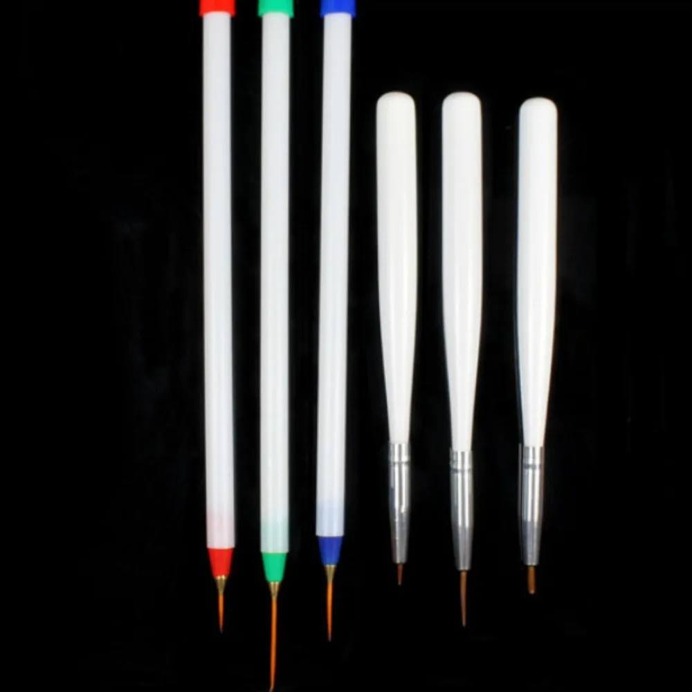 6 шт./лот ручка для рисования нейл арта кисть полосок акрилового французского