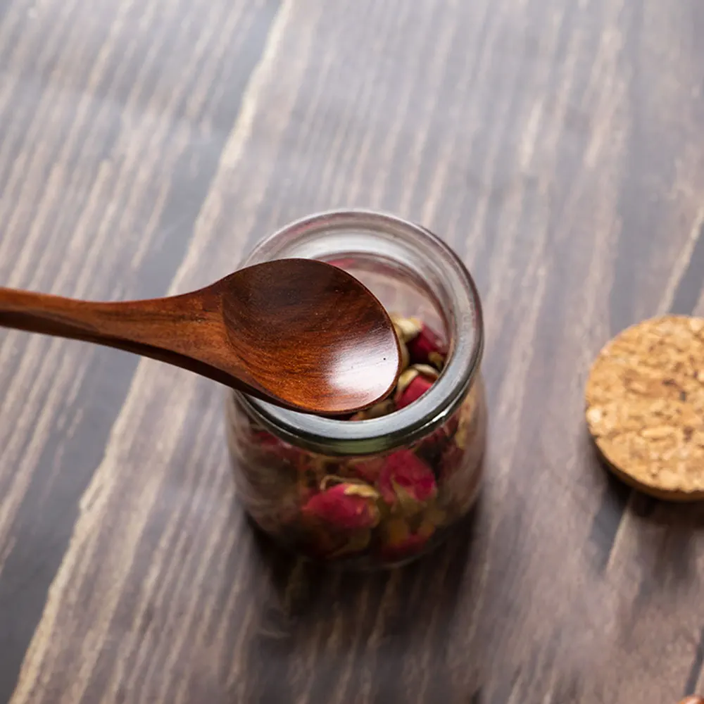 Визуальная сенсорная экономичная деревянная ложка Китайская натуральная посуда