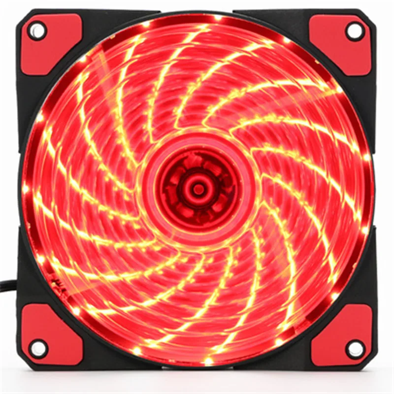 Вентилятор для водяного охлаждения 12 см 15 светодиодный медный провод бесшумное
