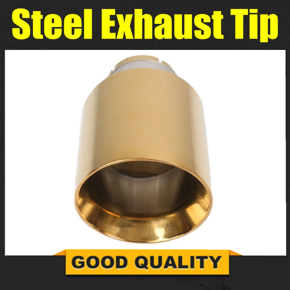 

1 шт., Универсальная насадка на выхлопную трубу из нержавеющей стали 304