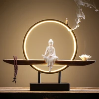 lamp incense burner holder stand temple candle aroma incense burner stick holder smoke fountain wierook houder zen decor bi50ib