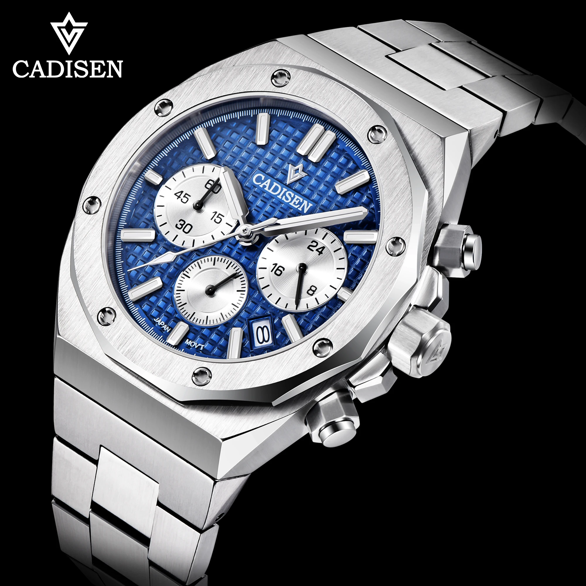 

Часы мужские кварцевые из нержавеющей стали, водонепроницаемые до 100 м