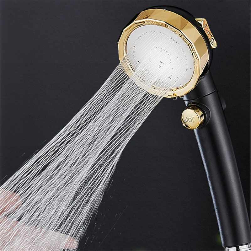 

High Pressure Upgrade Shower Head 3 Modes Handheld Adjustable Water Saving ShowerHead Pressurized Spray Nozzle Bathroom supplies