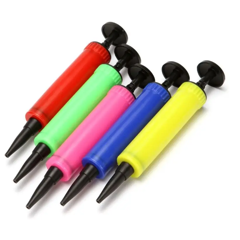 

1pc Inflator Hand Held Air Pump Balloon Plastic Foot Pump Random Color 3 Styles DIY Foil Balloons Tools Birthday Party Supplies