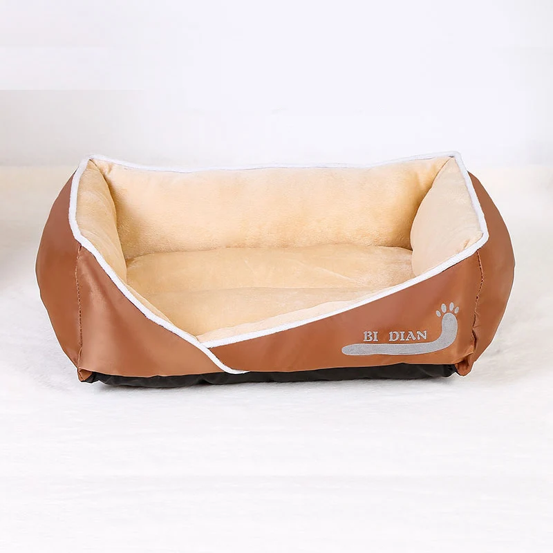 Зимняя теплая кровать для собак диван коврик водонепроницаемая Нижняя кошек