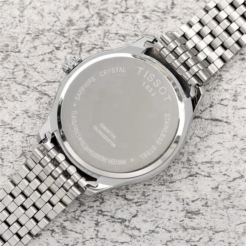 

Tissot- Luxury Brand quartz women Watches Quartz Watch Stainless Steel Strap wristwatch classic business dress men watch 6488