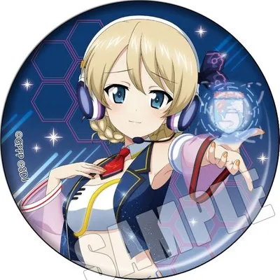 Аниме Девушки und PANZER Nishizumi Miho Reizei Mako фигурка значок круглая брошь булавка подарки