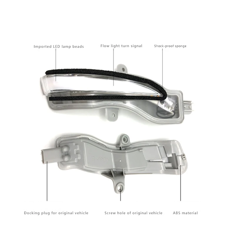 

LED Turn Signal Light For-Mazda CX-4 Rear Bumper Dynamic Brake Warning Light 2Pcs