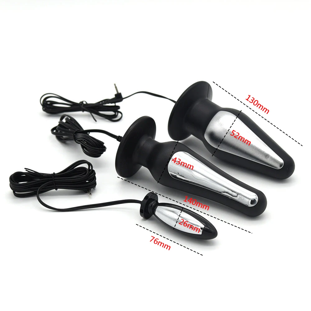 Electric Shock Anal Vibrator Adults Sex Toys G spot Stimulator Medical Themed Big Dildo Plug For Men Prostate Massager | Красота и