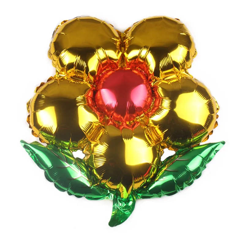 2 шт. 18 дюймов цветы алюминиевая фольга розовый/синий/золотой/серебристый/красные