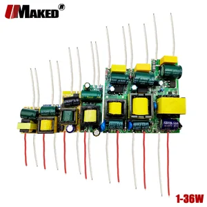 Светодиодный драйвер 300 мА 1-3 Вт 3-5 Вт 4-7 Вт 8-12 Вт 12-18 Вт 18-25 Вт 25-36 Вт внутренний PCB светодиодный источник питания AC85-265V 1 Вт LED s трансформаторы освещения