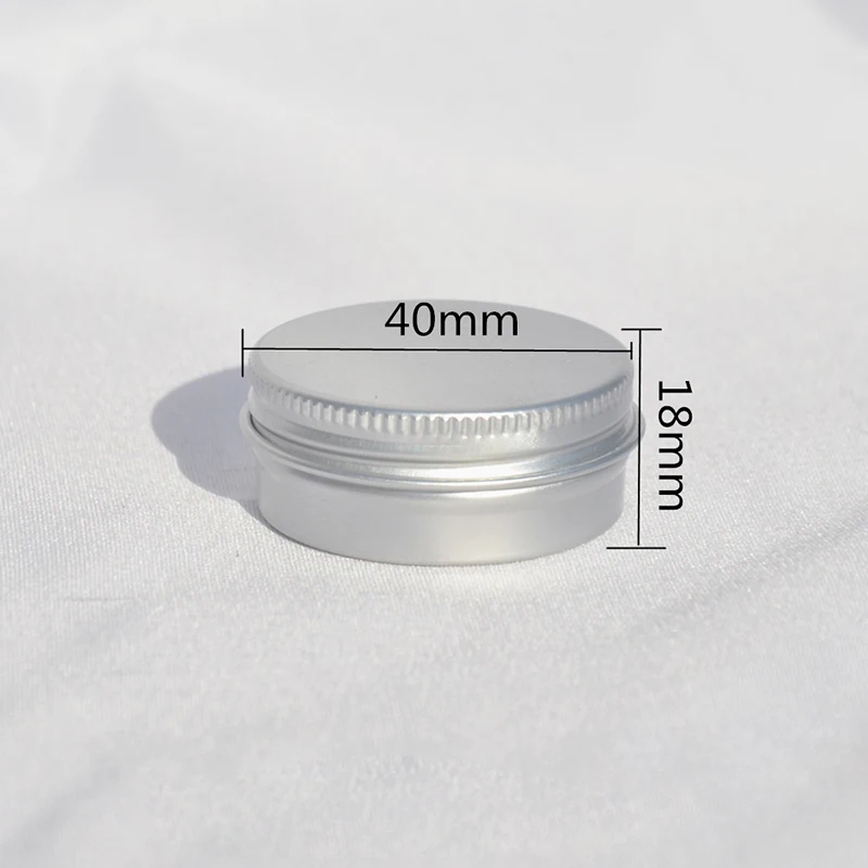 

(50pcs/) 15g Aluminium Empty Nail Art Cream Lip Balm Cosmetic 15ml Lip Gloss Containers jars Candle Aromatic Fumigation jar