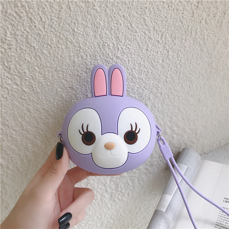 Q дядя модный мультяшный кролик Детский кошелек монетница маленькая сумка на