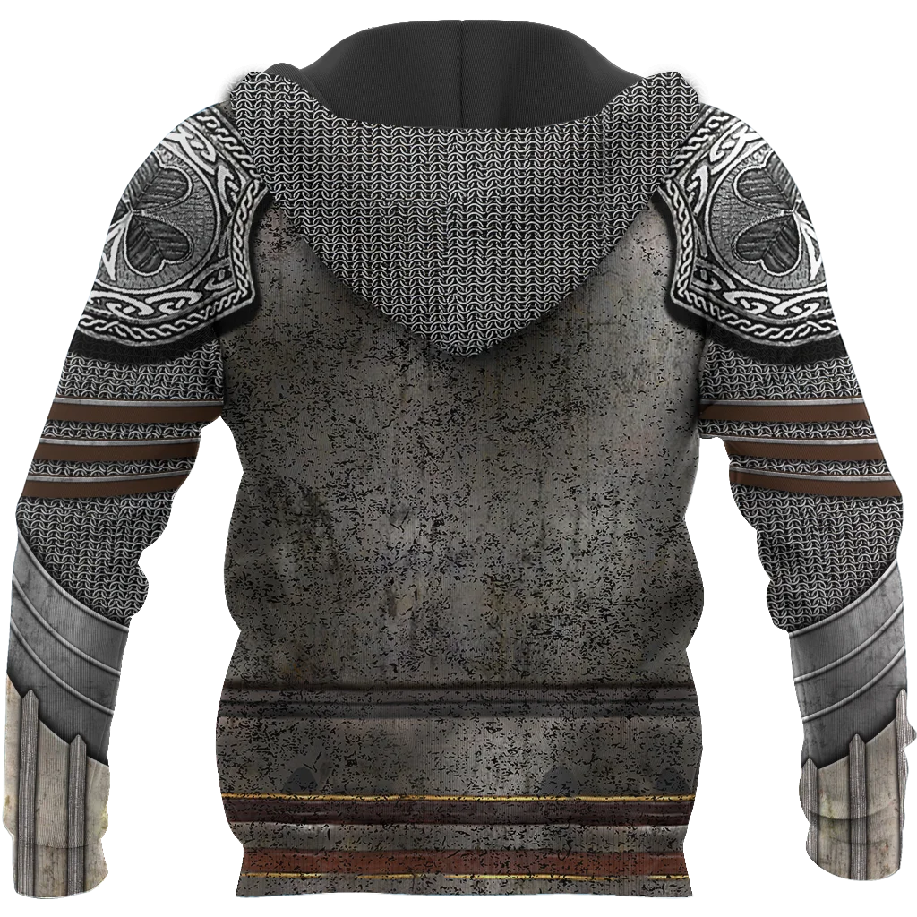 Толстовка мужская и женская с 3D-принтом кофта в стиле ирландской доспехи Рыцарь