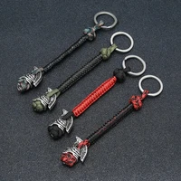vikings vintage spartan warrior lanyard keychain accessories woven survival paracord rope knife car key keyring lanyard jewelry