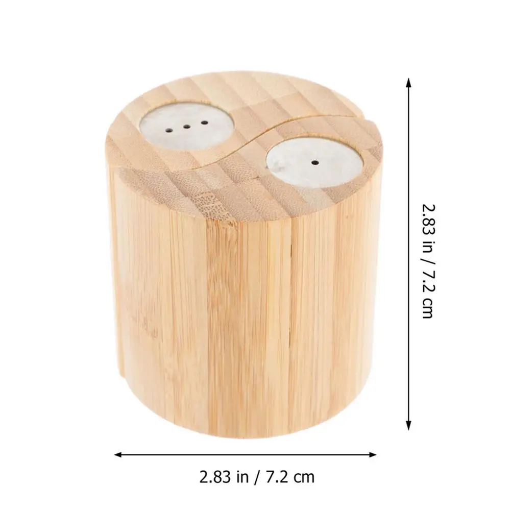 

Natural Bamboo Seasoning Bottle Kitchen Spice Jar Pot Seasoning Salt Box Condiment Pot Kitchen Gadget