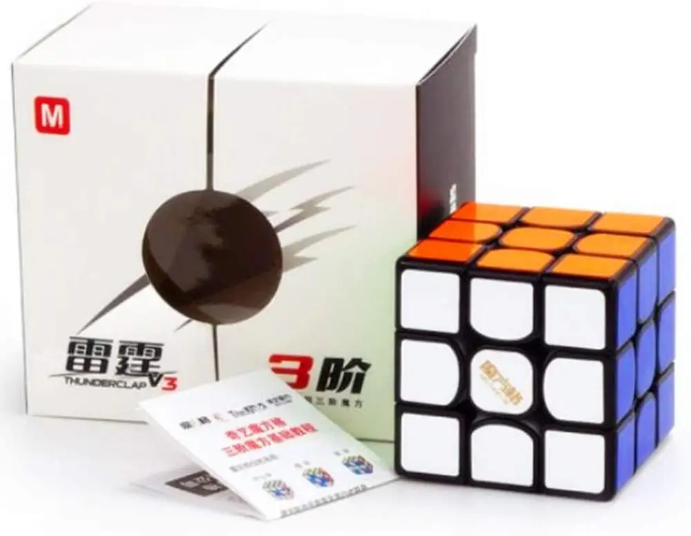 Cuber Speed Qiyi Thunderclap V3 M 3x3 черный скоростной куб MoFangGe 3x3x3 Магнитный куб|Головоломки| |