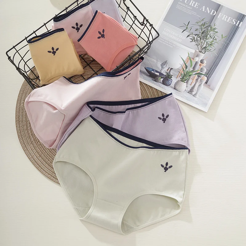 

Сексуальные женские трусики, нижнее белье, удобные дышащие трусики для девочек, трусики со средней талией, Однотонные трусы, модное женское ...